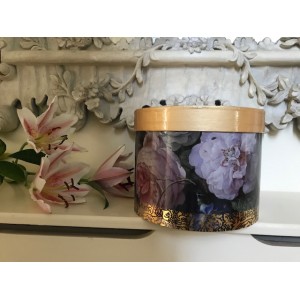 Autumn Gold Floral Serenity Pet Cremation Ashes Urn - Beautiful Flower Design 